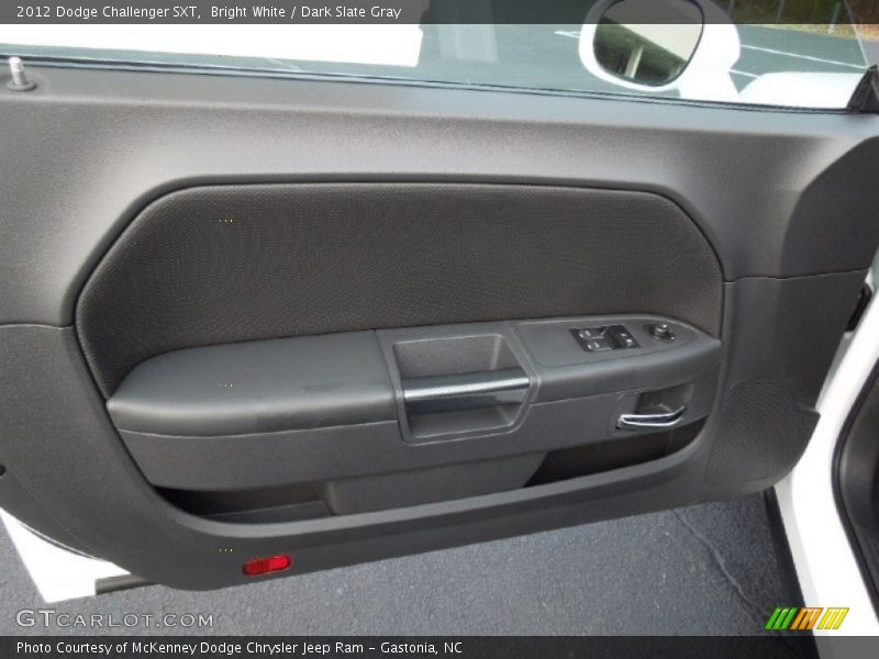Bright White / Dark Slate Gray 2012 Dodge Challenger SXT