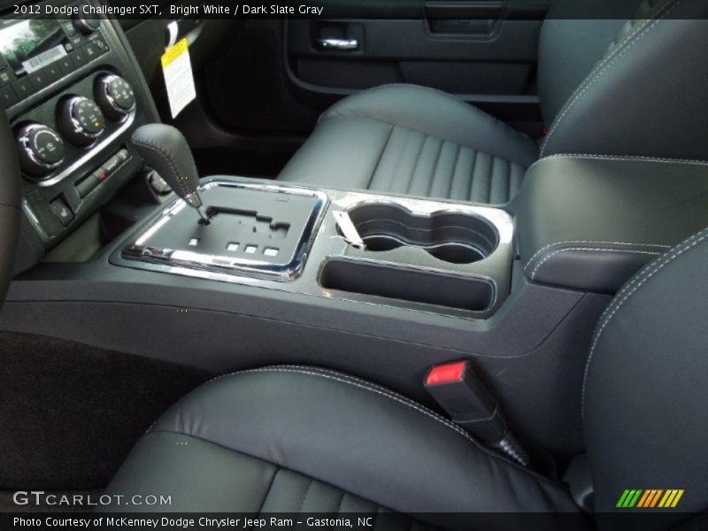 Bright White / Dark Slate Gray 2012 Dodge Challenger SXT