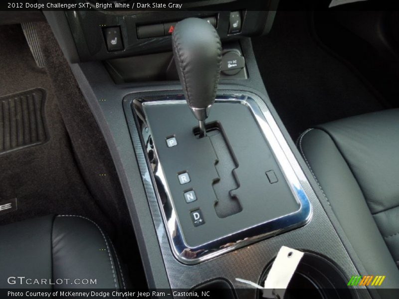 Bright White / Dark Slate Gray 2012 Dodge Challenger SXT