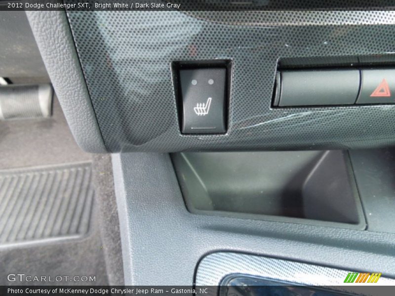 Bright White / Dark Slate Gray 2012 Dodge Challenger SXT