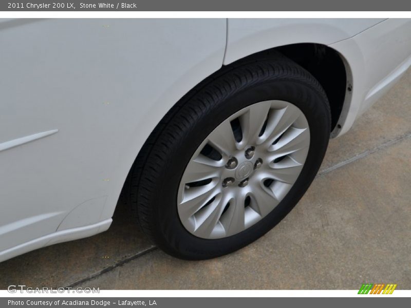 Stone White / Black 2011 Chrysler 200 LX