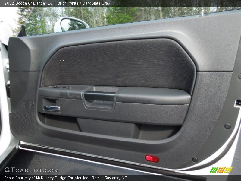 Bright White / Dark Slate Gray 2012 Dodge Challenger SXT