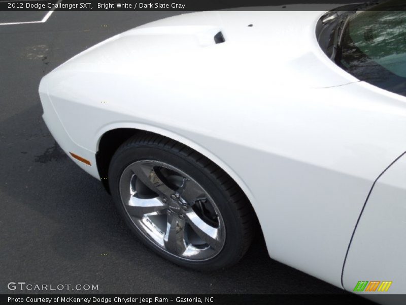 Bright White / Dark Slate Gray 2012 Dodge Challenger SXT
