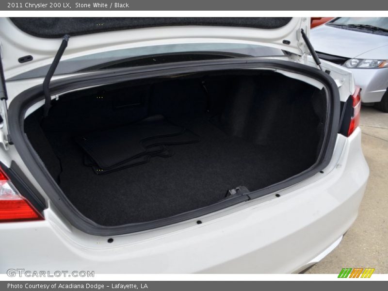 Stone White / Black 2011 Chrysler 200 LX