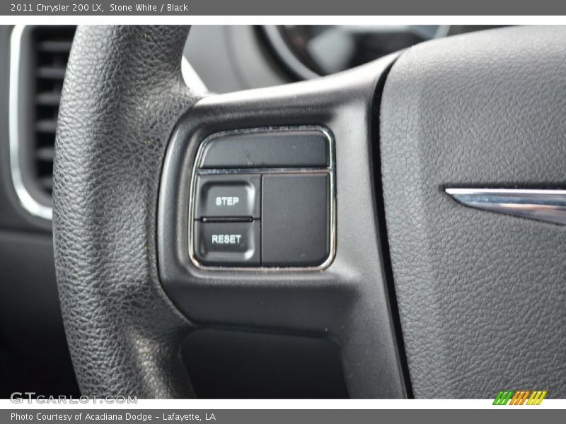 Stone White / Black 2011 Chrysler 200 LX