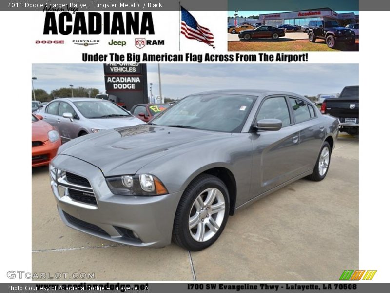 Tungsten Metallic / Black 2011 Dodge Charger Rallye