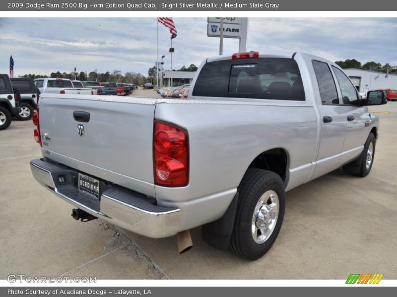 Bright Silver Metallic / Medium Slate Gray 2009 Dodge Ram 2500 Big Horn Edition Quad Cab