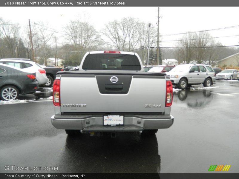 Radiant Silver Metallic / Steel 2010 Nissan Frontier SE Crew Cab 4x4