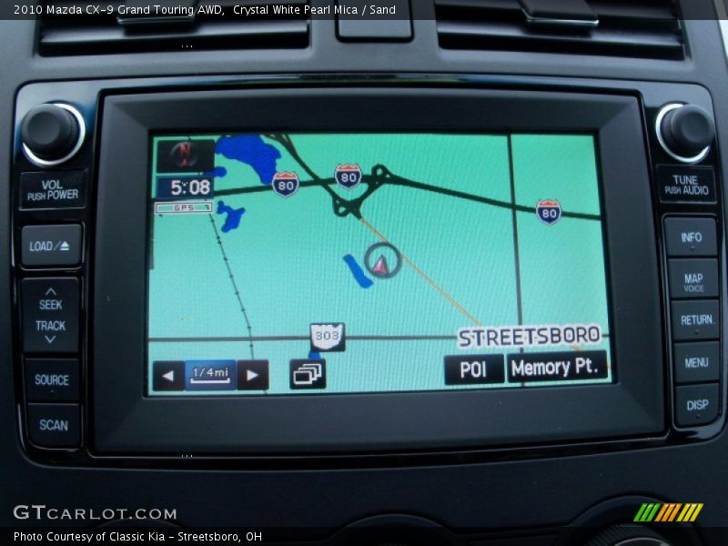 Navigation of 2010 CX-9 Grand Touring AWD
