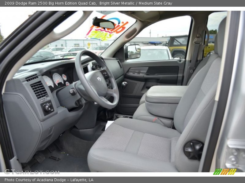 Bright Silver Metallic / Medium Slate Gray 2009 Dodge Ram 2500 Big Horn Edition Quad Cab