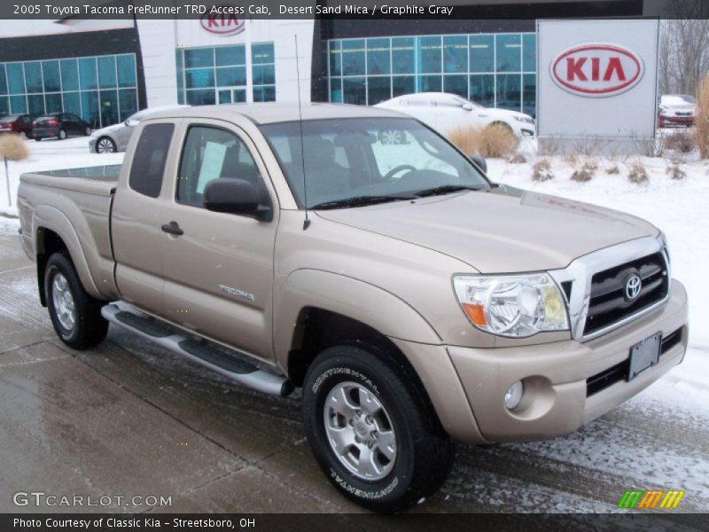 Desert Sand Mica / Graphite Gray 2005 Toyota Tacoma PreRunner TRD Access Cab