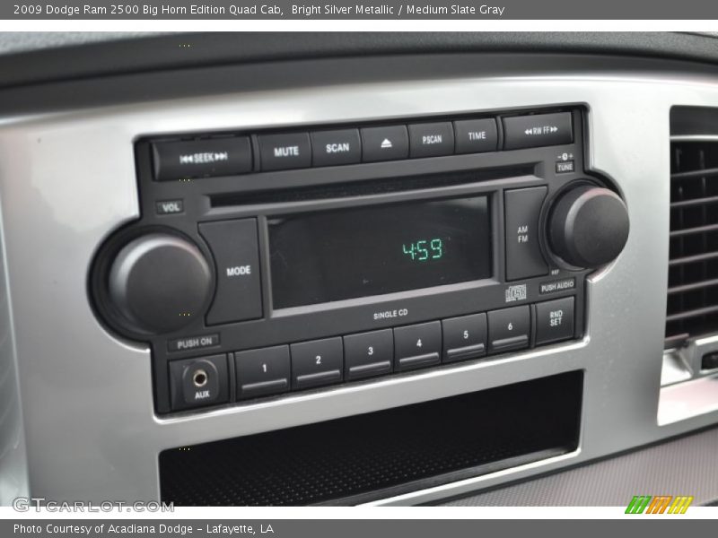 Bright Silver Metallic / Medium Slate Gray 2009 Dodge Ram 2500 Big Horn Edition Quad Cab