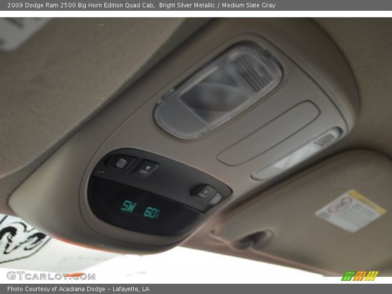 Bright Silver Metallic / Medium Slate Gray 2009 Dodge Ram 2500 Big Horn Edition Quad Cab