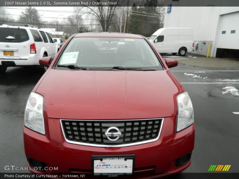 Sonoma Sunset Red / Charcoal/Steel 2007 Nissan Sentra 2.0 SL