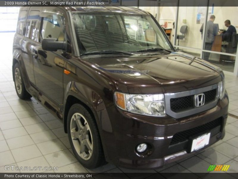 Midnight Red Pearl / Red/Black 2009 Honda Element SC