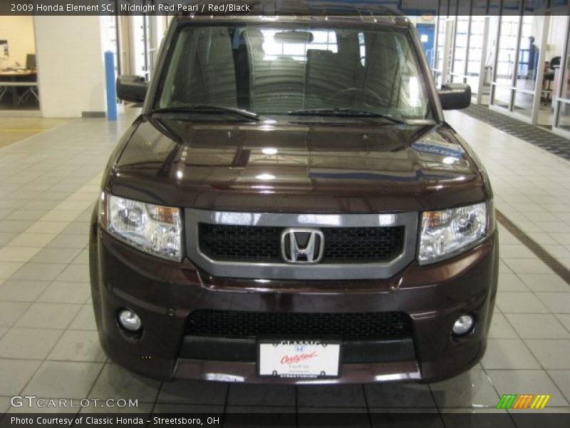 Midnight Red Pearl / Red/Black 2009 Honda Element SC