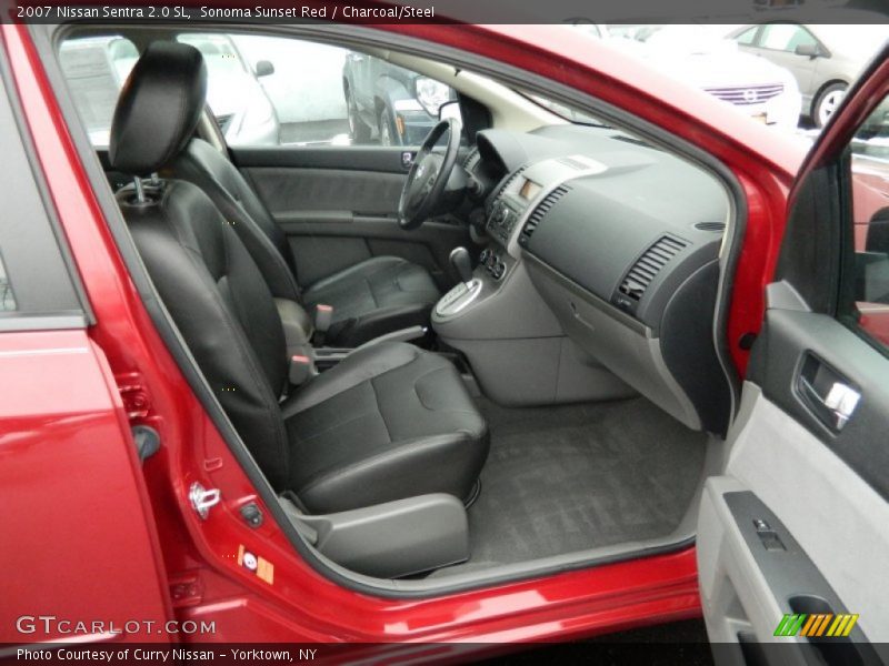Sonoma Sunset Red / Charcoal/Steel 2007 Nissan Sentra 2.0 SL
