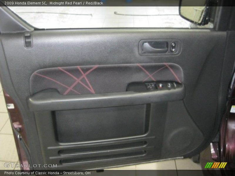 Midnight Red Pearl / Red/Black 2009 Honda Element SC