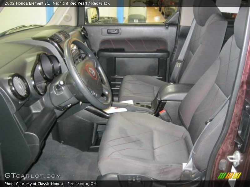Midnight Red Pearl / Red/Black 2009 Honda Element SC