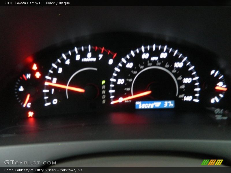 Black / Bisque 2010 Toyota Camry LE