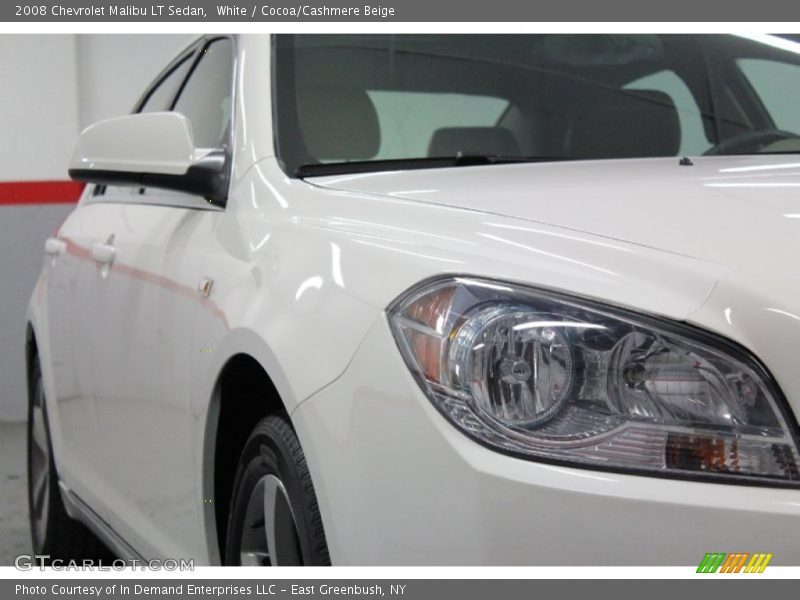White / Cocoa/Cashmere Beige 2008 Chevrolet Malibu LT Sedan