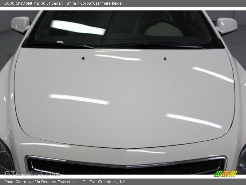 White / Cocoa/Cashmere Beige 2008 Chevrolet Malibu LT Sedan