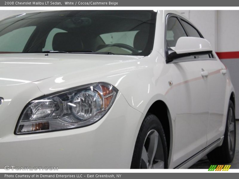 White / Cocoa/Cashmere Beige 2008 Chevrolet Malibu LT Sedan