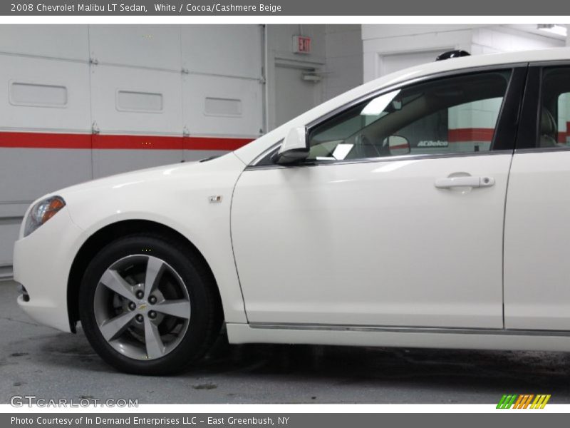 White / Cocoa/Cashmere Beige 2008 Chevrolet Malibu LT Sedan
