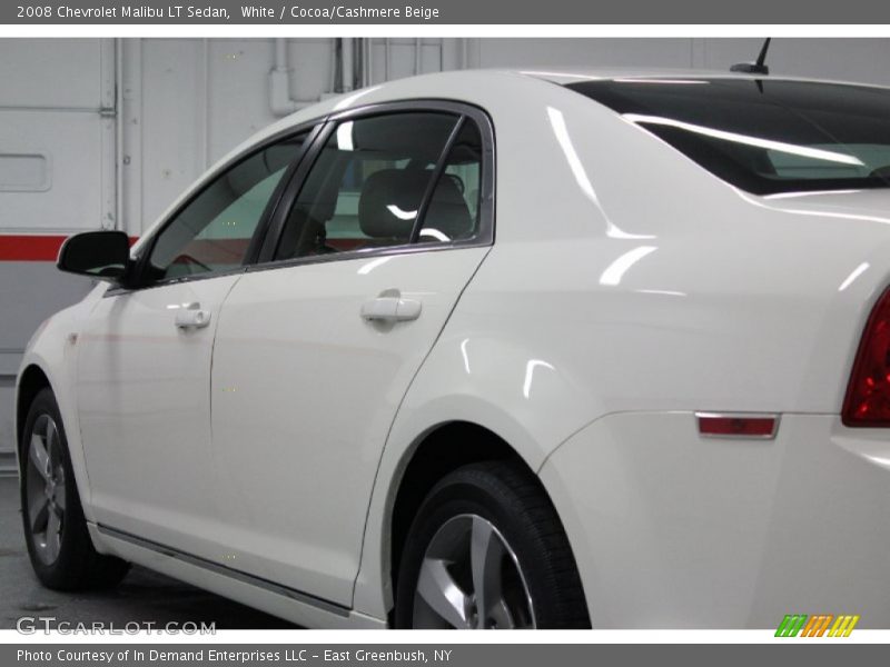 White / Cocoa/Cashmere Beige 2008 Chevrolet Malibu LT Sedan