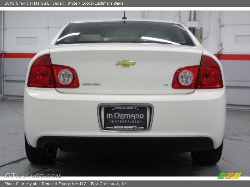 White / Cocoa/Cashmere Beige 2008 Chevrolet Malibu LT Sedan