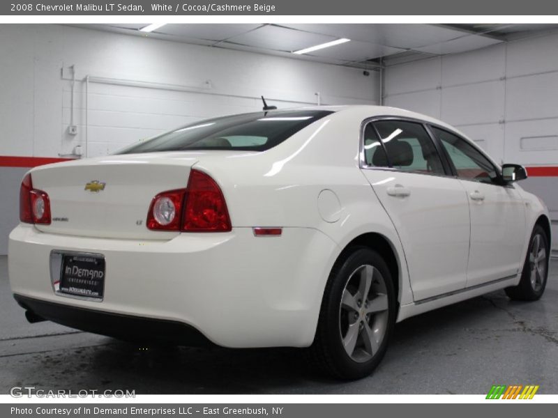 White / Cocoa/Cashmere Beige 2008 Chevrolet Malibu LT Sedan