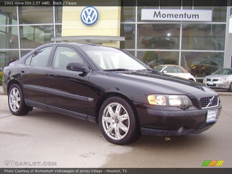 Black / Taupe 2003 Volvo S60 2.5T AWD