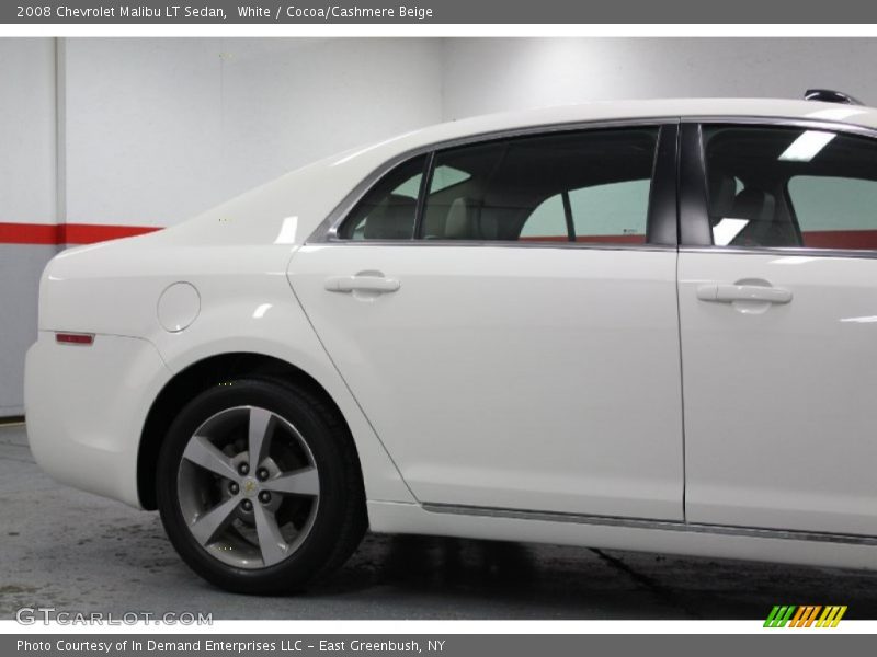White / Cocoa/Cashmere Beige 2008 Chevrolet Malibu LT Sedan