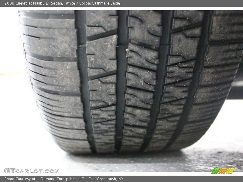 White / Cocoa/Cashmere Beige 2008 Chevrolet Malibu LT Sedan