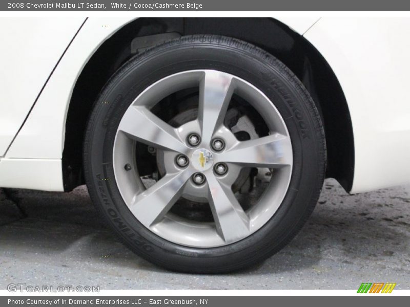 White / Cocoa/Cashmere Beige 2008 Chevrolet Malibu LT Sedan