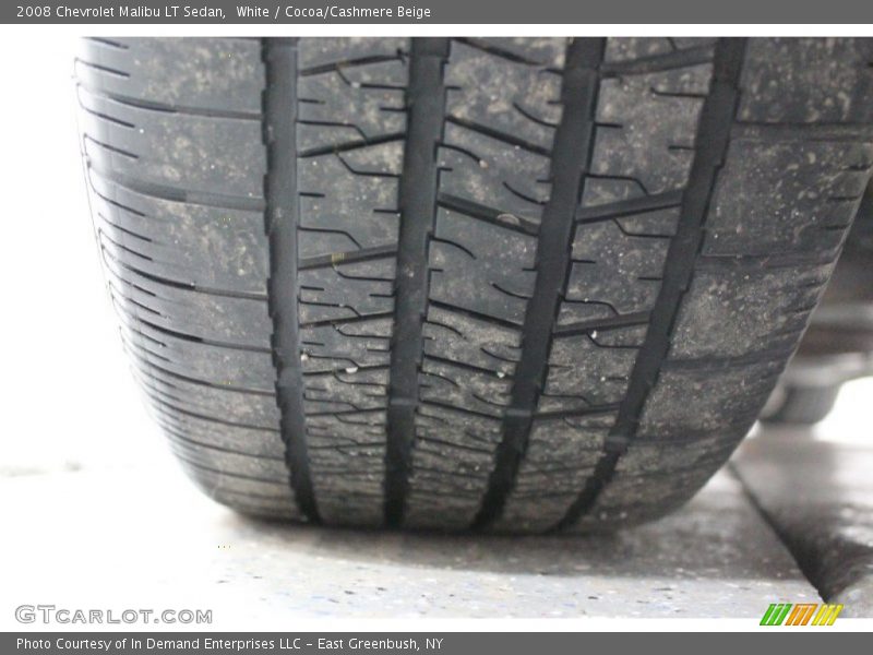 White / Cocoa/Cashmere Beige 2008 Chevrolet Malibu LT Sedan