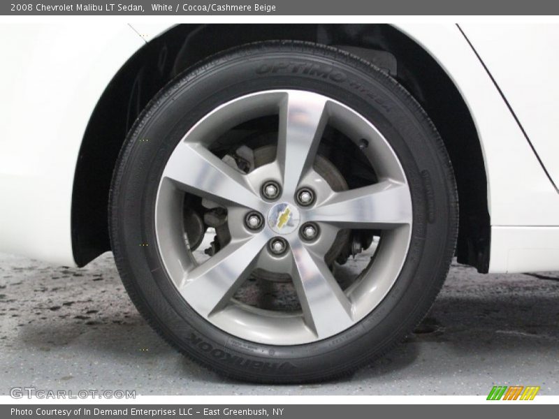 White / Cocoa/Cashmere Beige 2008 Chevrolet Malibu LT Sedan
