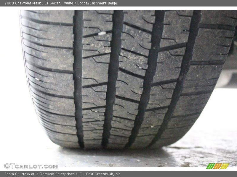 White / Cocoa/Cashmere Beige 2008 Chevrolet Malibu LT Sedan
