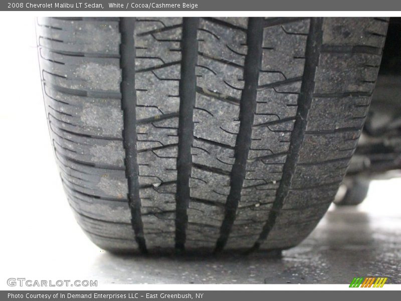 White / Cocoa/Cashmere Beige 2008 Chevrolet Malibu LT Sedan