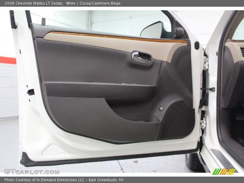 White / Cocoa/Cashmere Beige 2008 Chevrolet Malibu LT Sedan