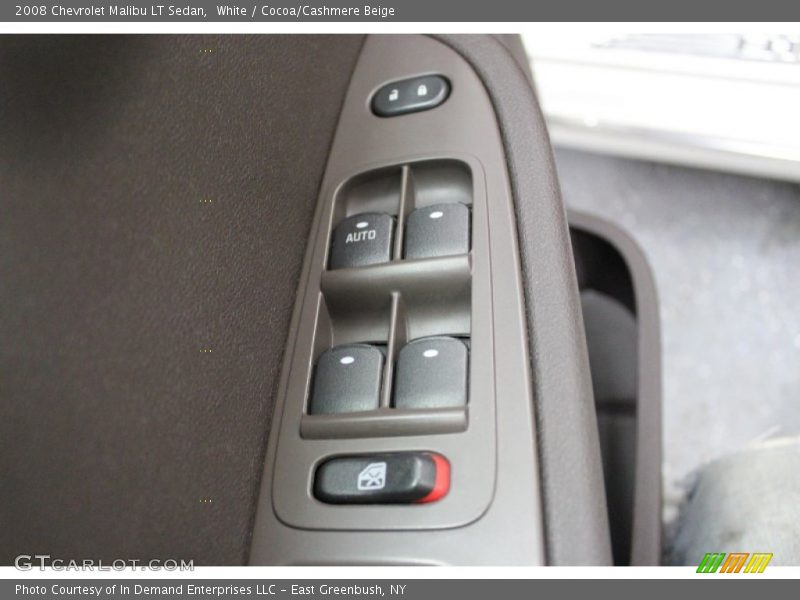 White / Cocoa/Cashmere Beige 2008 Chevrolet Malibu LT Sedan