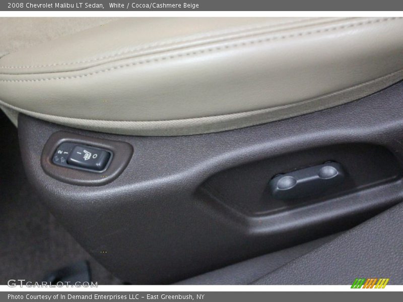 White / Cocoa/Cashmere Beige 2008 Chevrolet Malibu LT Sedan