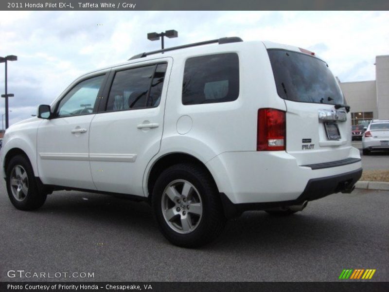 Taffeta White / Gray 2011 Honda Pilot EX-L