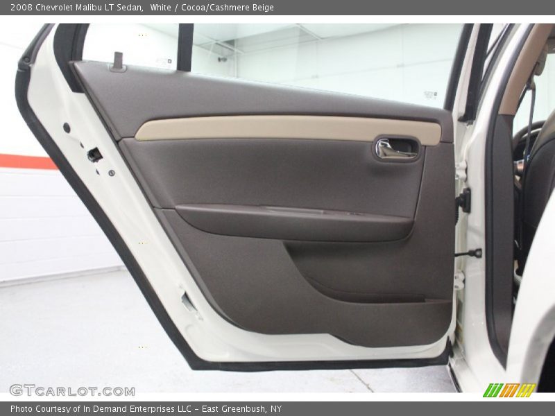 White / Cocoa/Cashmere Beige 2008 Chevrolet Malibu LT Sedan