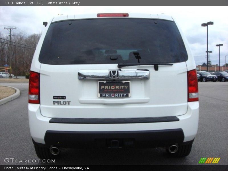 Taffeta White / Gray 2011 Honda Pilot EX-L