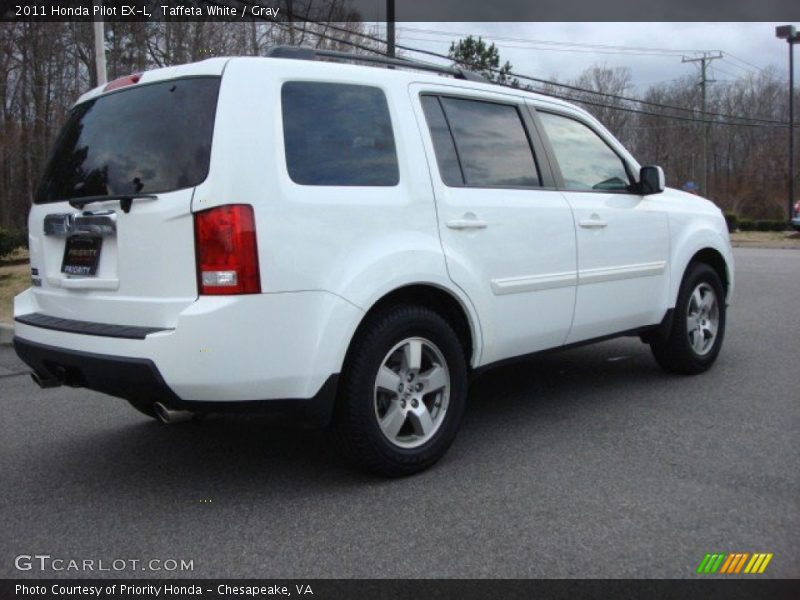 Taffeta White / Gray 2011 Honda Pilot EX-L