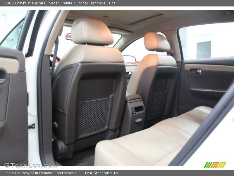 White / Cocoa/Cashmere Beige 2008 Chevrolet Malibu LT Sedan