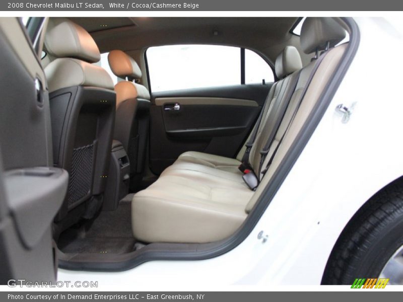White / Cocoa/Cashmere Beige 2008 Chevrolet Malibu LT Sedan