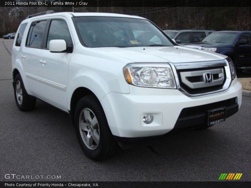 Taffeta White / Gray 2011 Honda Pilot EX-L