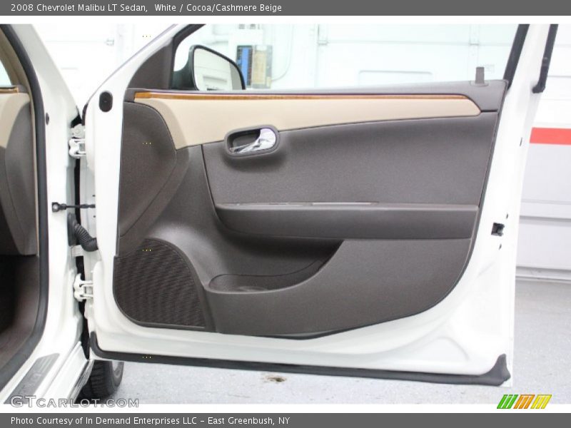 White / Cocoa/Cashmere Beige 2008 Chevrolet Malibu LT Sedan